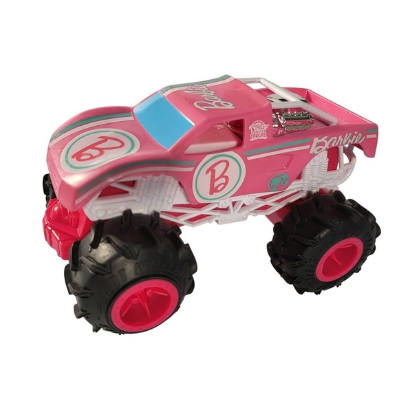 Barbie Monster Truck Toy Car Pink Racing Vehicle Collectible - Picture 1 of 6